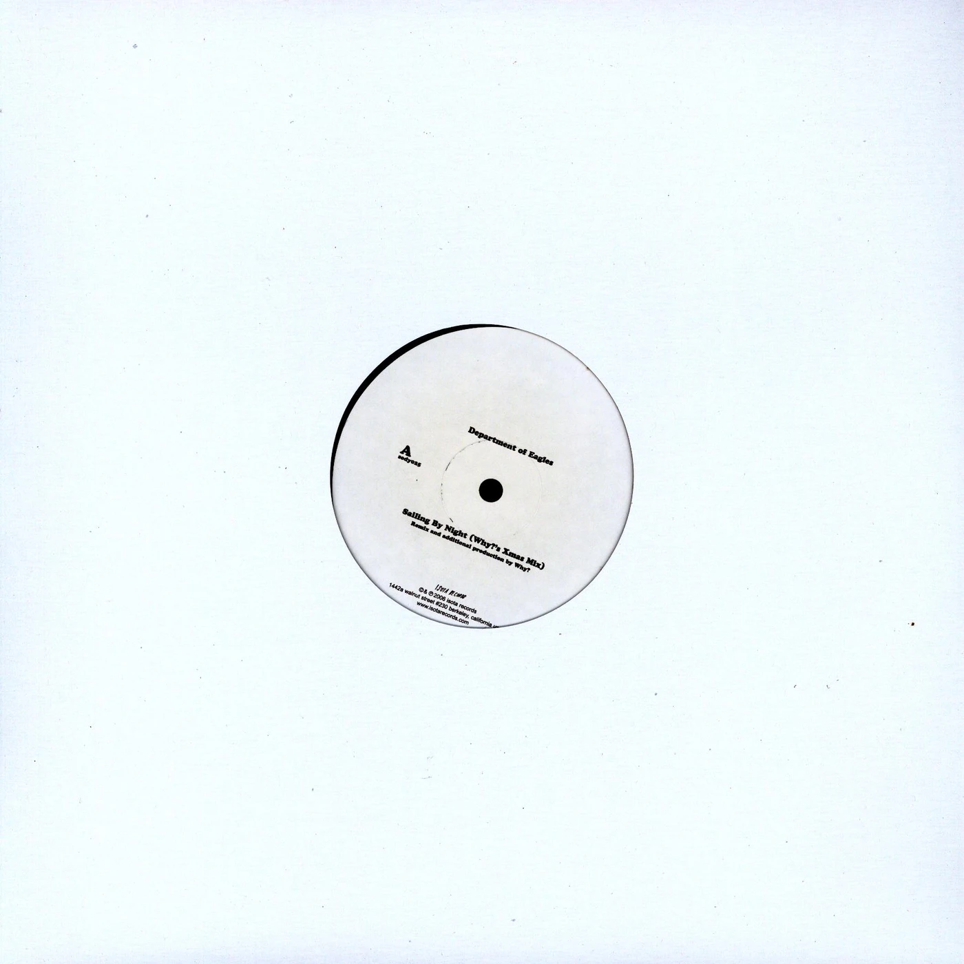 Department Of Eagles WHY & PEDRO REMIXES Vinyl Record