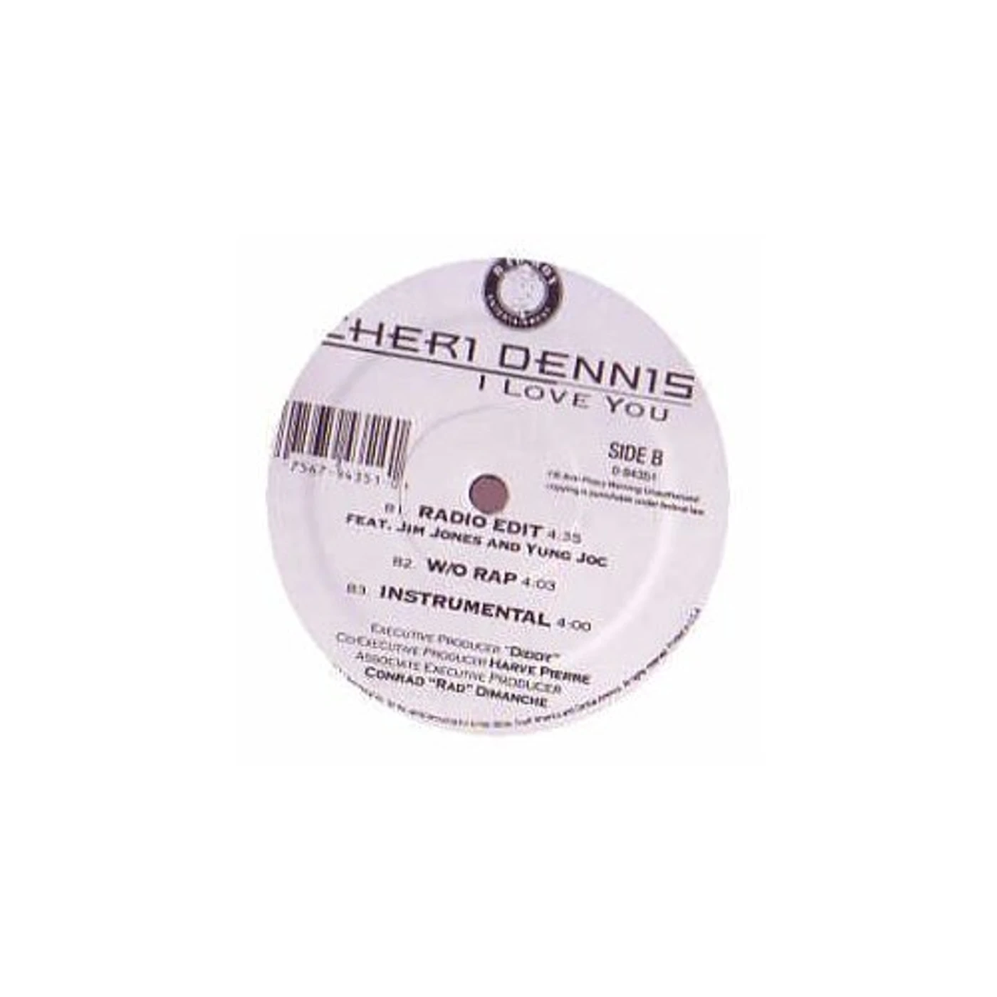 Cheri Dennis I Love You Vinyl Record