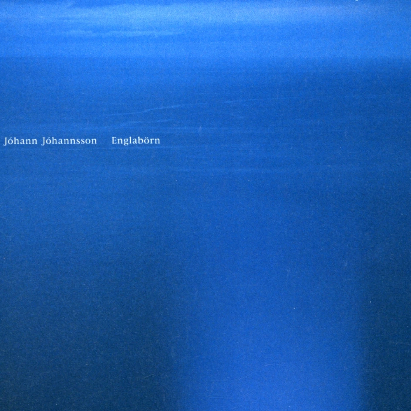 Jóhann Jóhannsson ENGLABORN CD