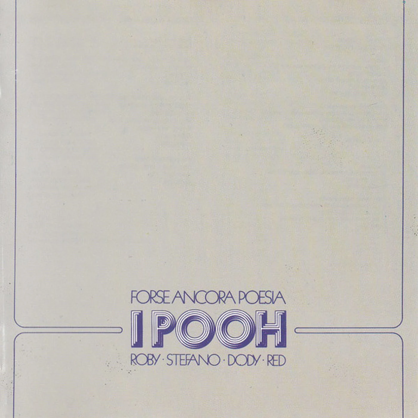 I Pooh FORSE ANCORA POESIA CD
