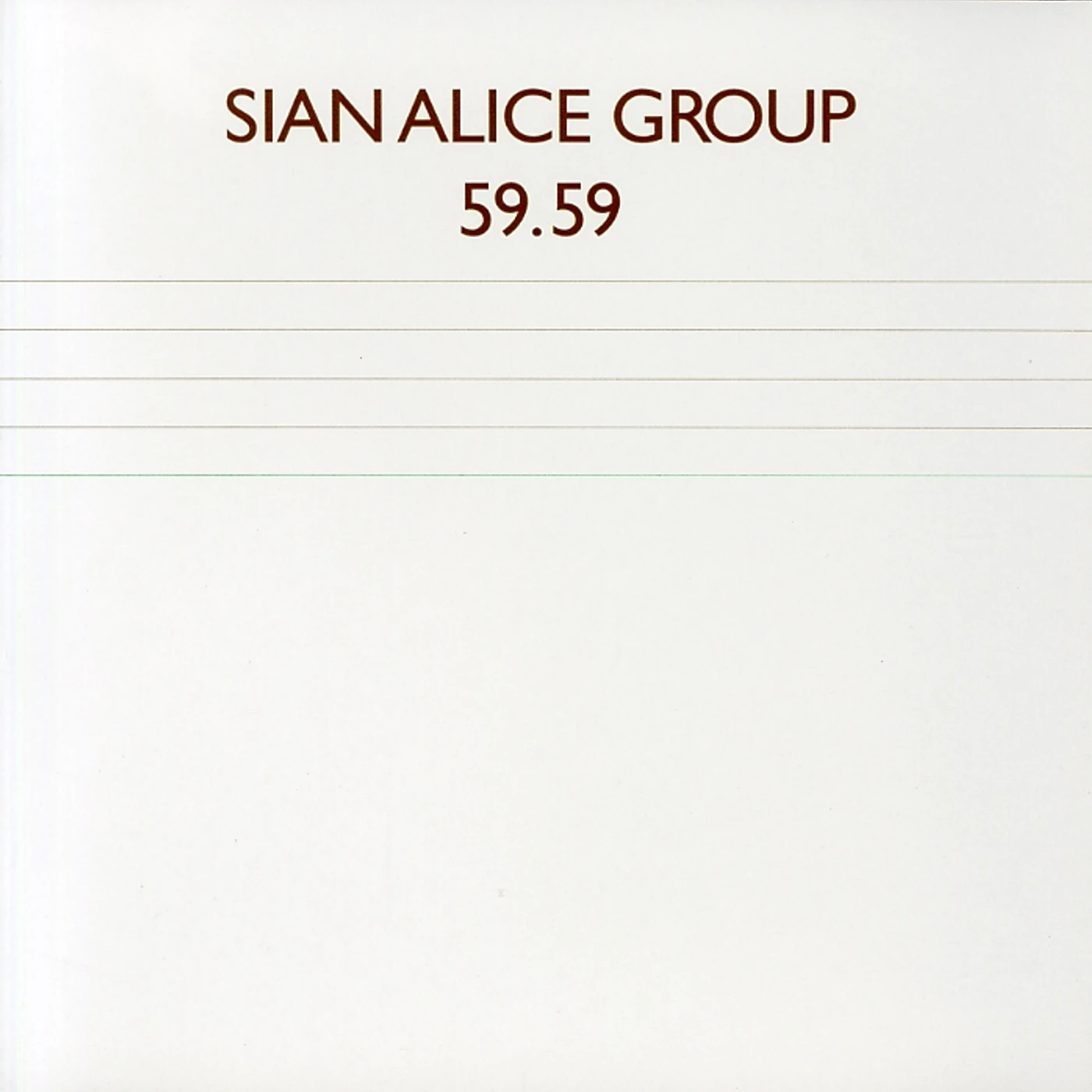Sian Alice Group 59.59 CD