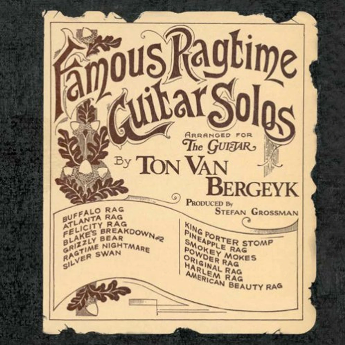 Ton Van Bergeyk FAMOUS RAGTIME GUITAR SOLOS CD
