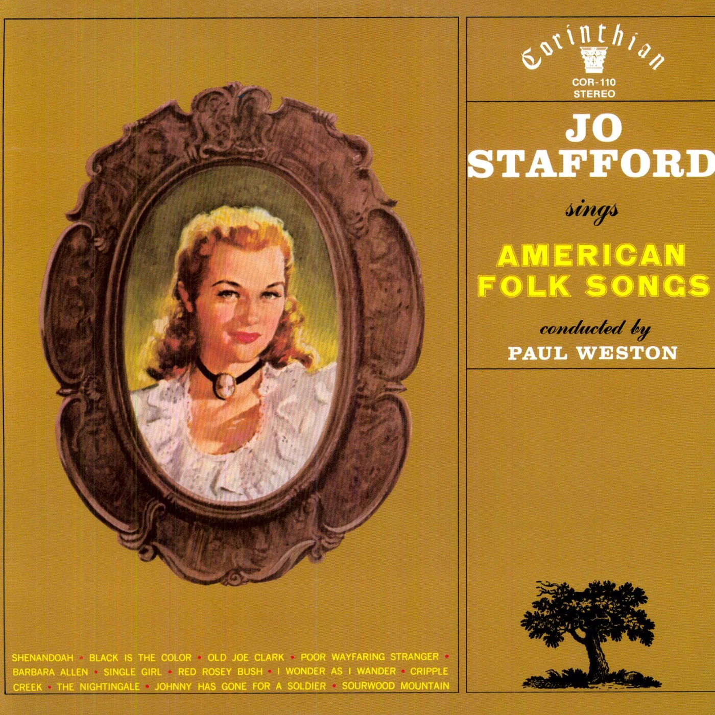 Jo Stafford SINGS AMERICAN FOLK SONGS Vinyl Record
