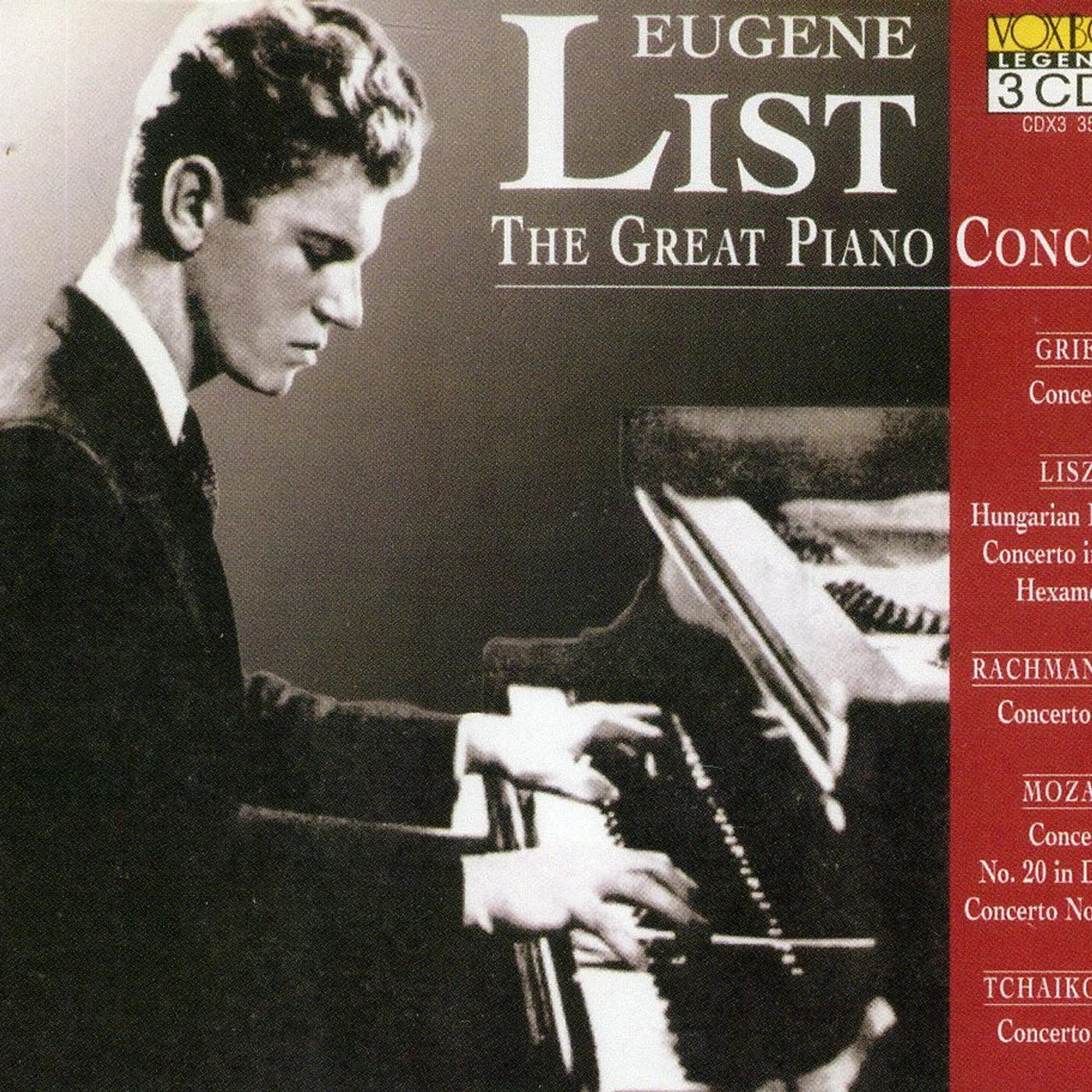 Eugene List GREAT PIANO CONCERTI CD