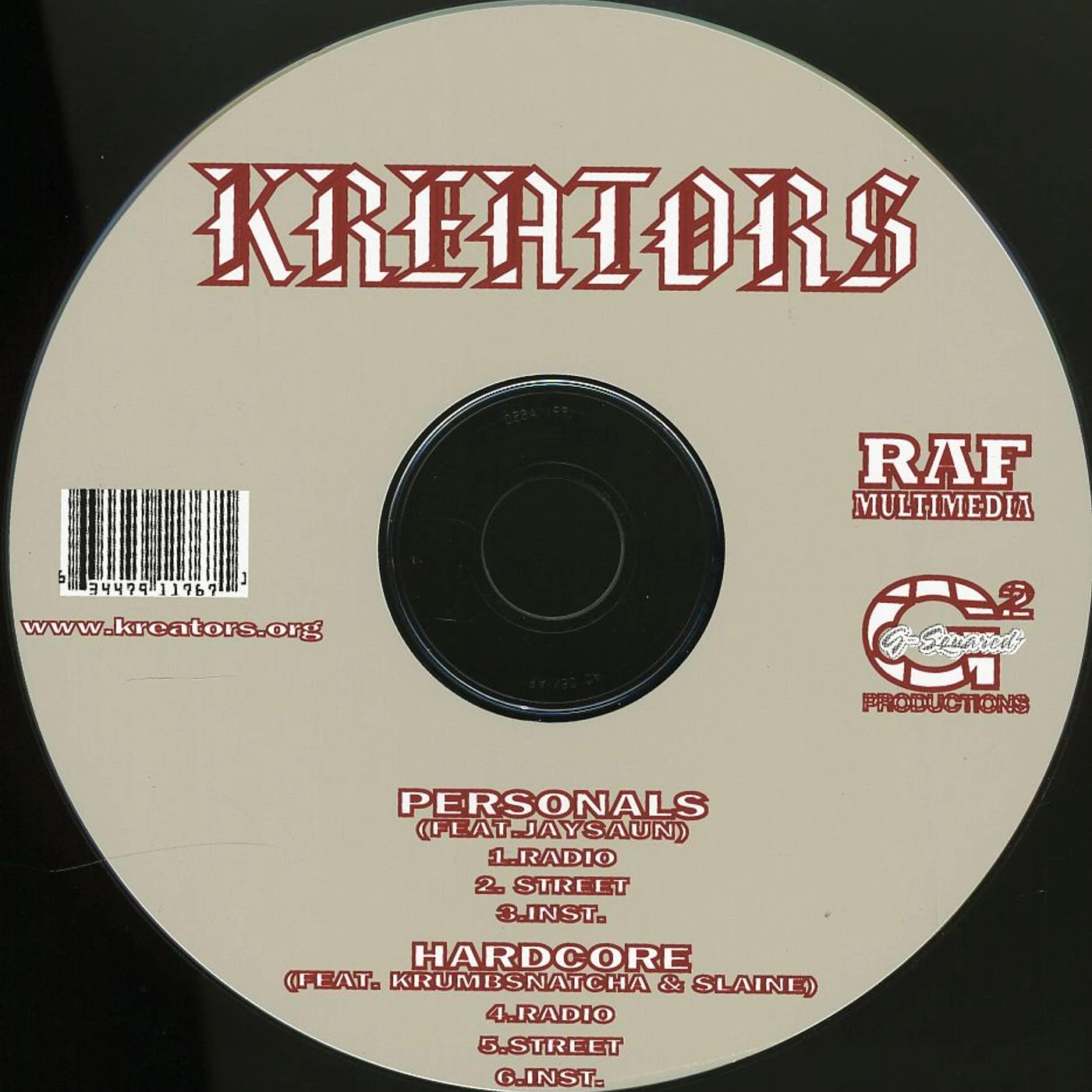 Kreators PERSONALS/HARDCORE CD