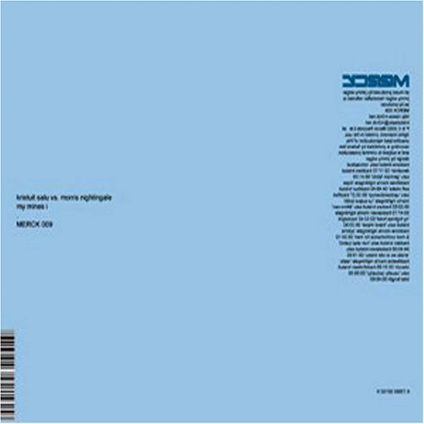 Kristuit Salu Vs. Morris Nightingale MY MINES I CD