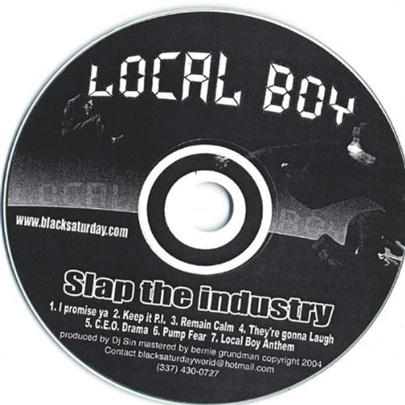 Local Boy SLAP THE INDUSTRY CD