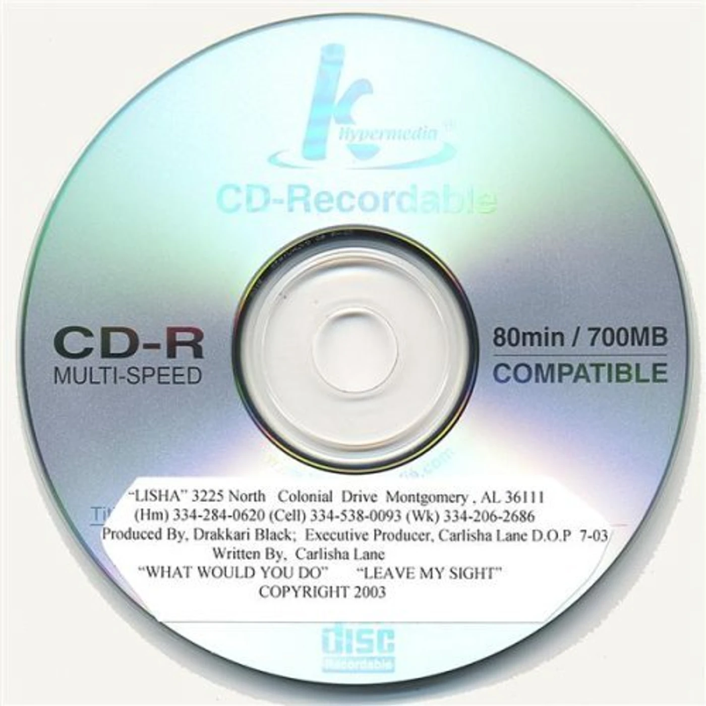Li'sha DA START OF SOMETHING BIG CD