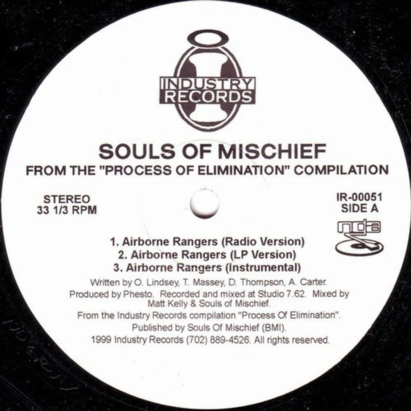 Souls Of Mischief AIRBORNE RANGERS Vinyl Record