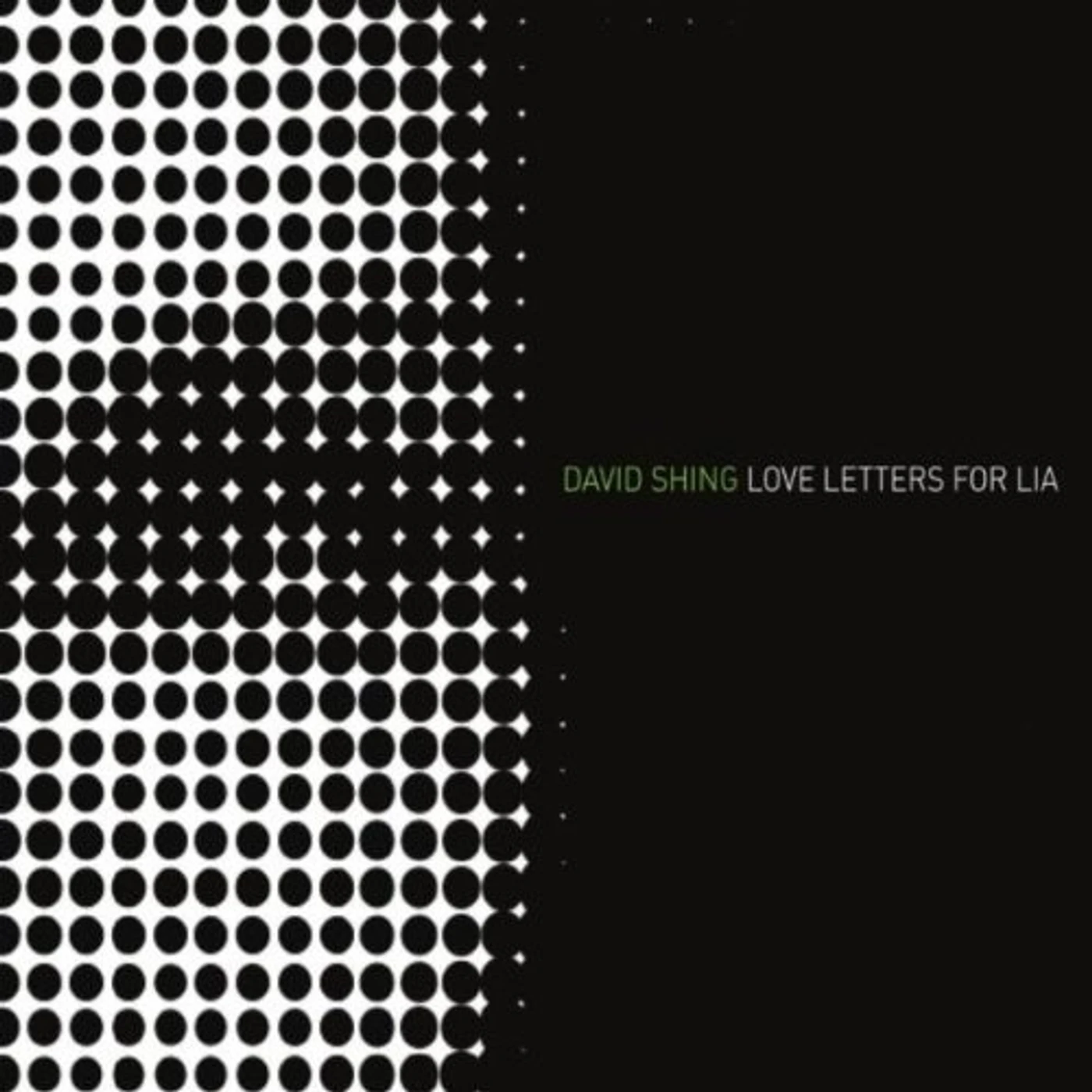 David Shing LOVE LETTERS FOR LIA CD