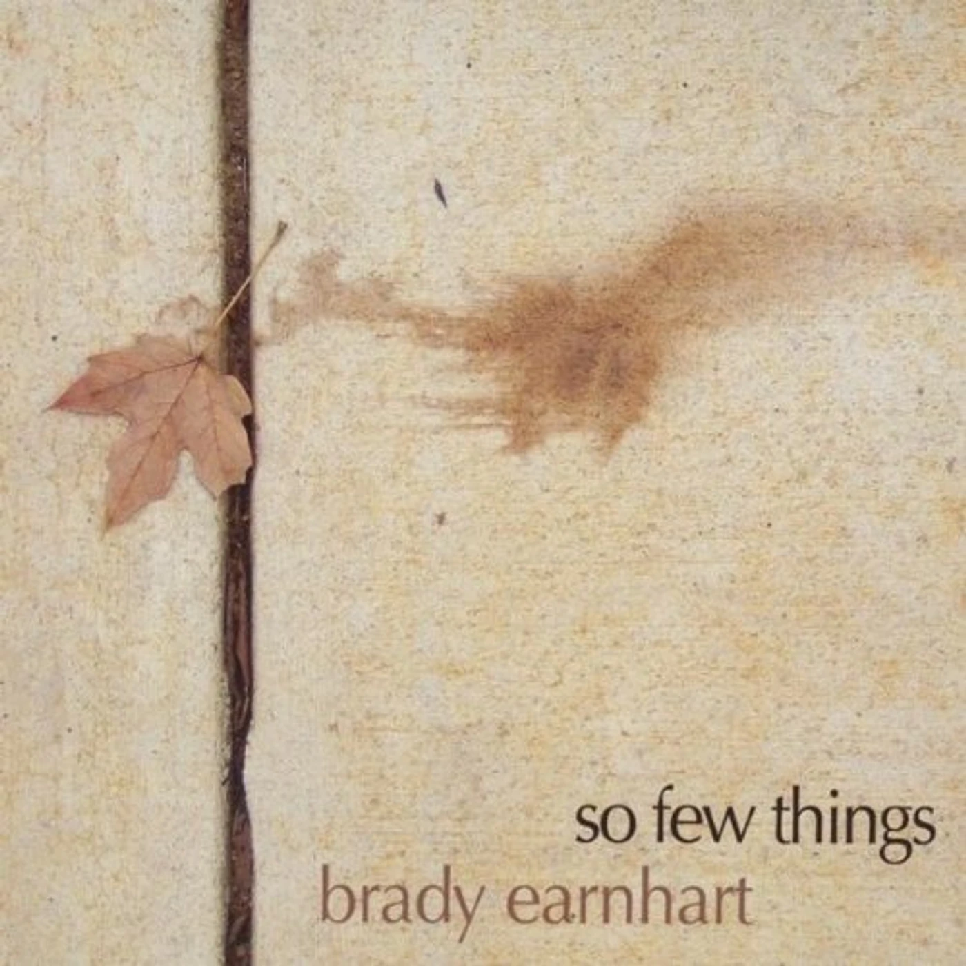 Brady Earnhart SO FEW THINGS CD