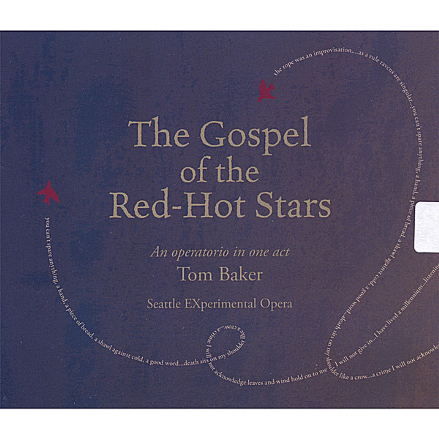 Tom Baker GOSPEL OF THE RED-HOT STARS CD