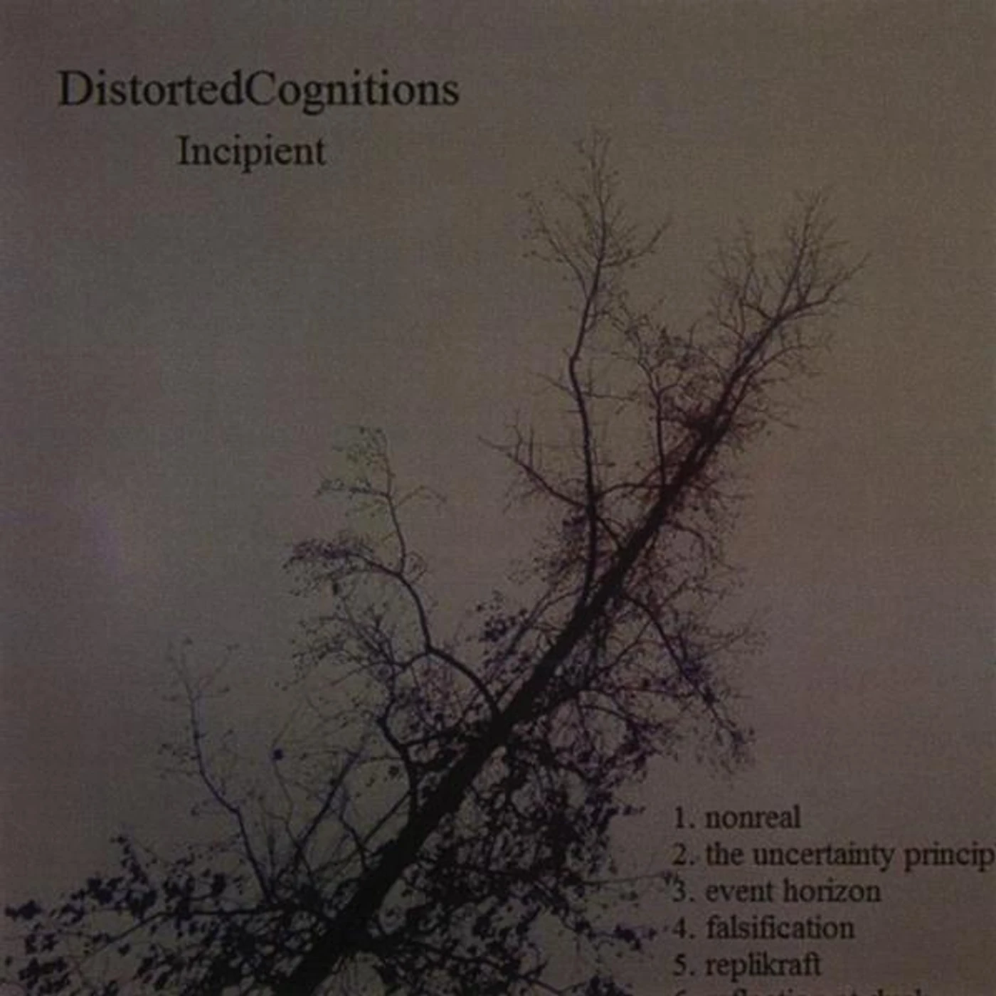 Distorted Cognitions INCIPIENT/MA?RKHET CD