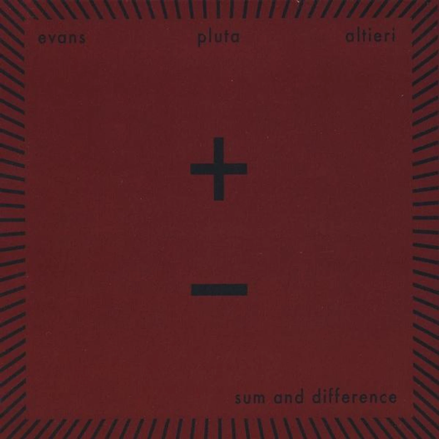 Peter Evans SUM & DIFFERENCE CD
