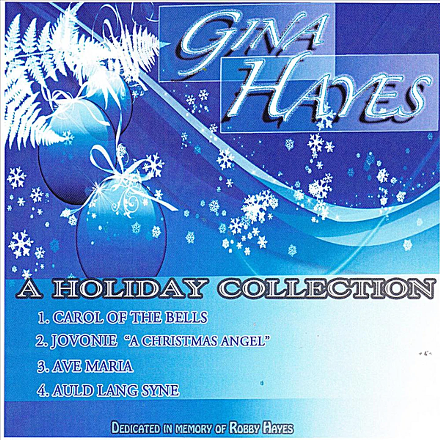 Gina Hayes A HOLIDAY COLLECTION CD