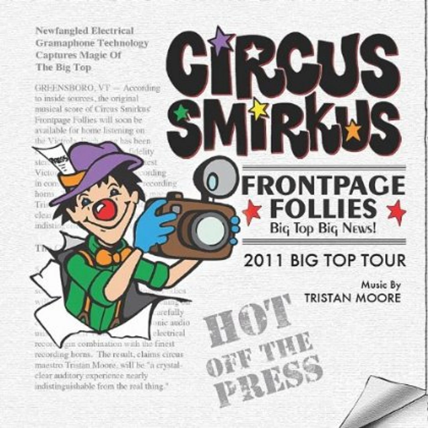 Tristan Moore CIRCUS SMIRKUS: FRONTPAGE FOLLIES CD