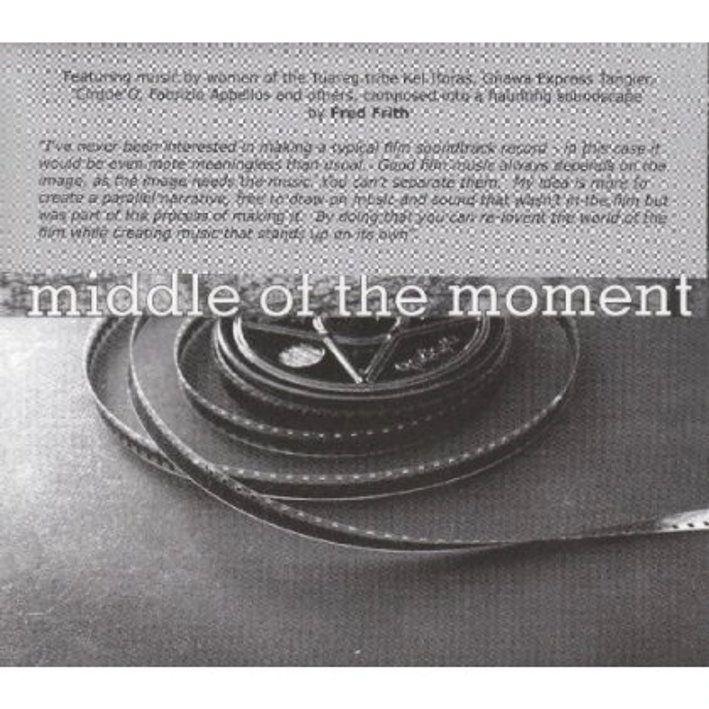 Fred Frith MIDDLE OF THE MOMENT CD