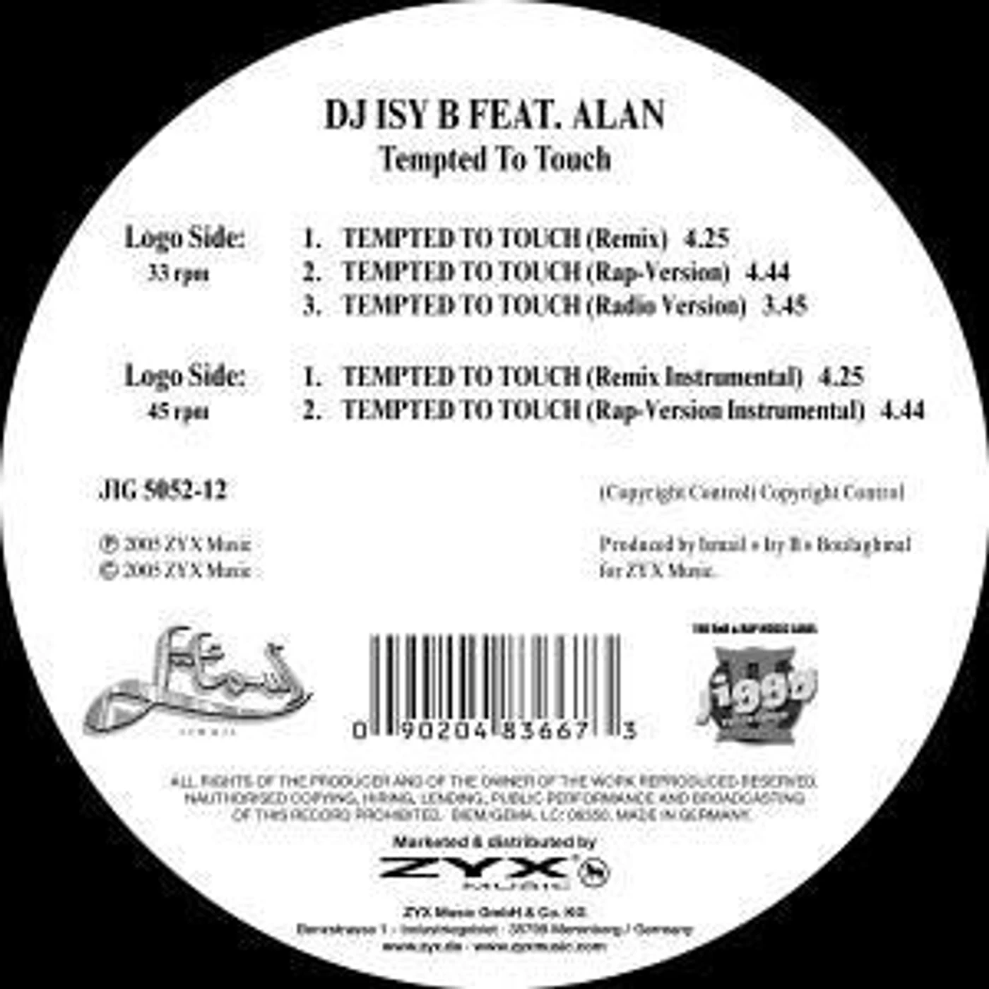 Dj Isy B TEMPTED TO TOUCH Vinyl Record