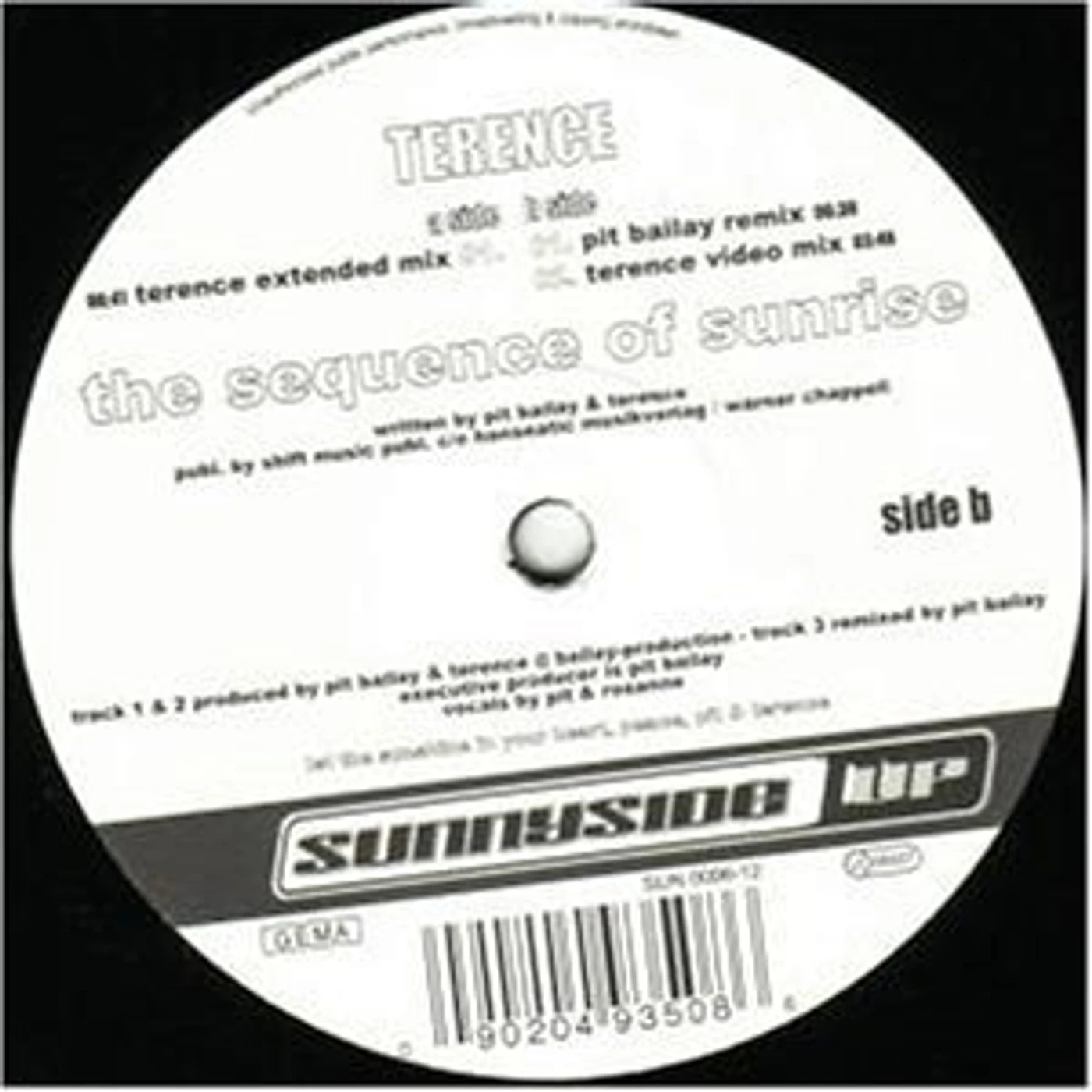 Terence SEQUENCE OF SUNRISE Vinyl Record