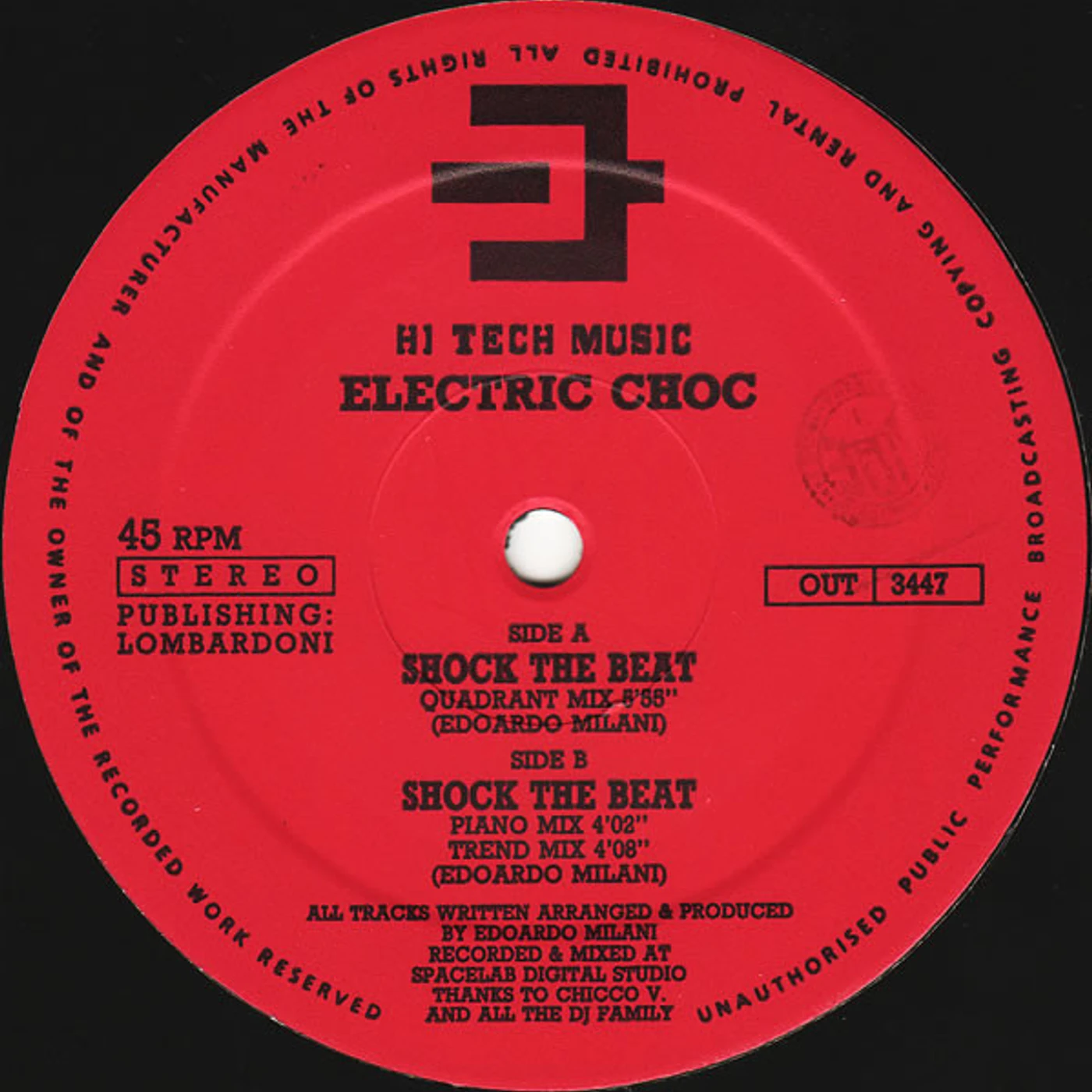 Electric Choc Shock The Beat Vinyl Record