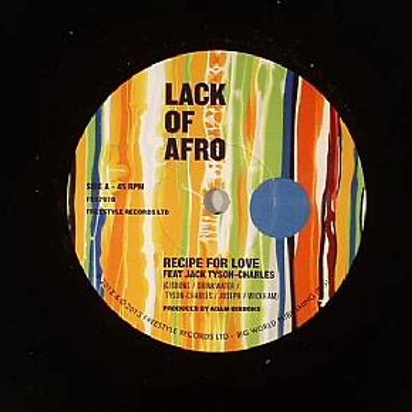 Lack Of Afro RECIPE FOR LOVE Vinyl Record