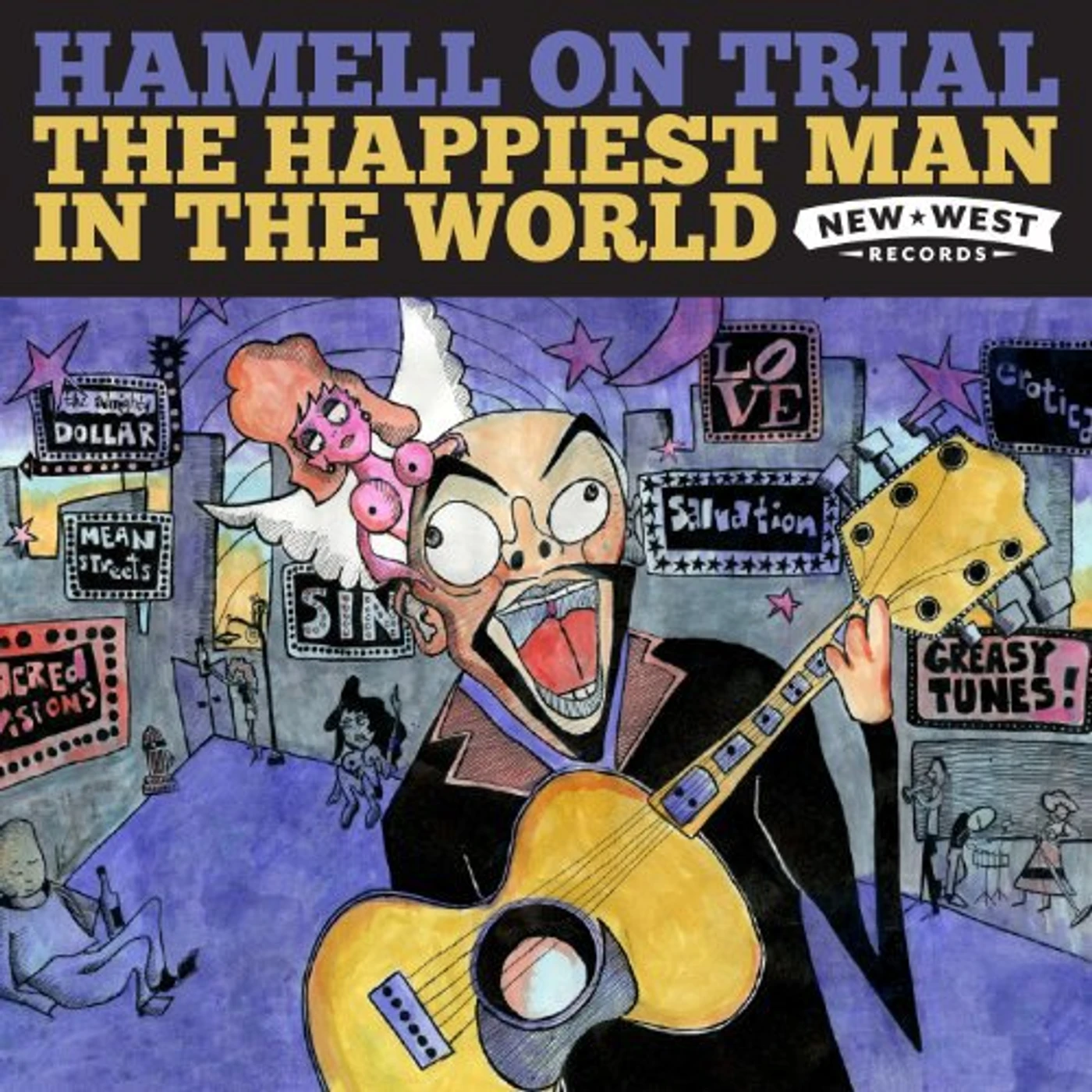Hamell on Trial HAPPIEST MAN IN THE WORLD Vinyl Record