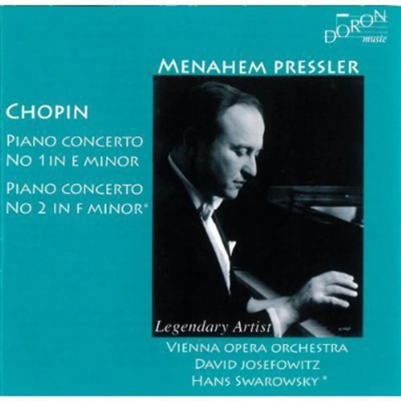 Menahem Pressler CHOPIN PIANO CTOS. NO.1-2 CD