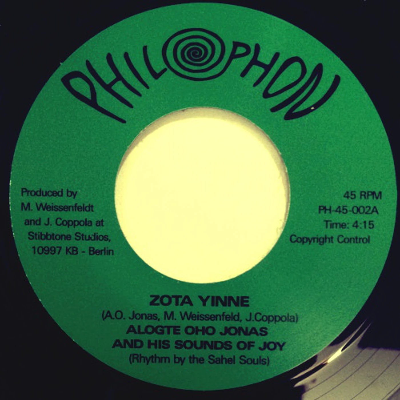 Alogte Oho Jonas and His Sounds of Joy ZOTA YINNE/STARLET ROAD FILLING STATION ROMANCE Vinyl Record