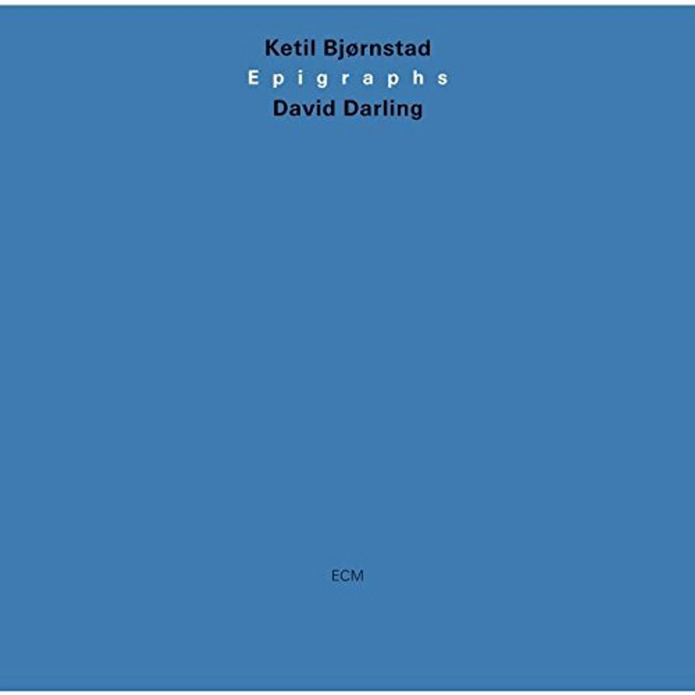 Ketil Bjørnstad EPIGRAPHS CD