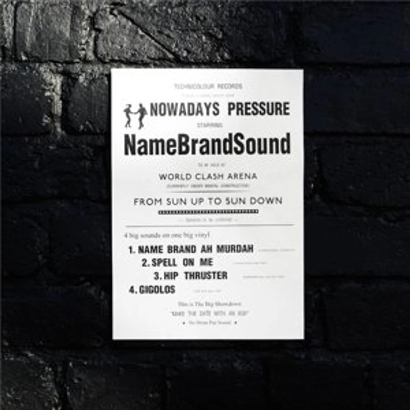 Name Brand Sound Nowadays Pressure Vinyl Record