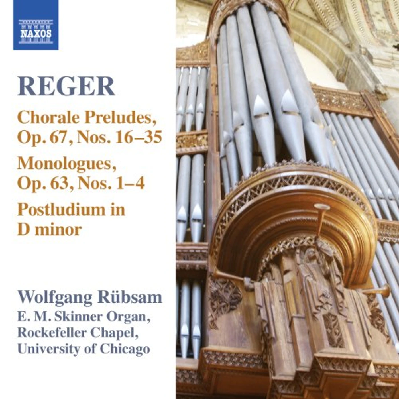 Max Reger V 15: ORGAN WORKS CD