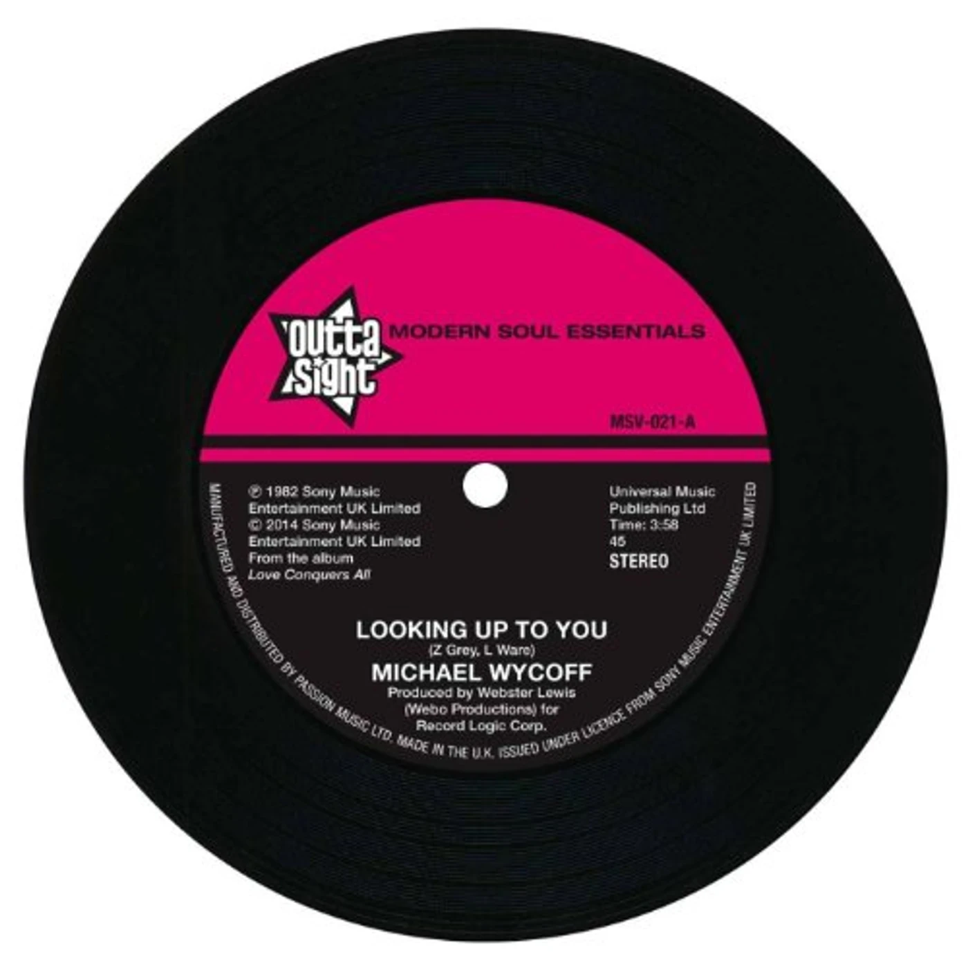 Michael Wycoff LOOKING UP TO YOU/TELL ME LOVE Vinyl Record
