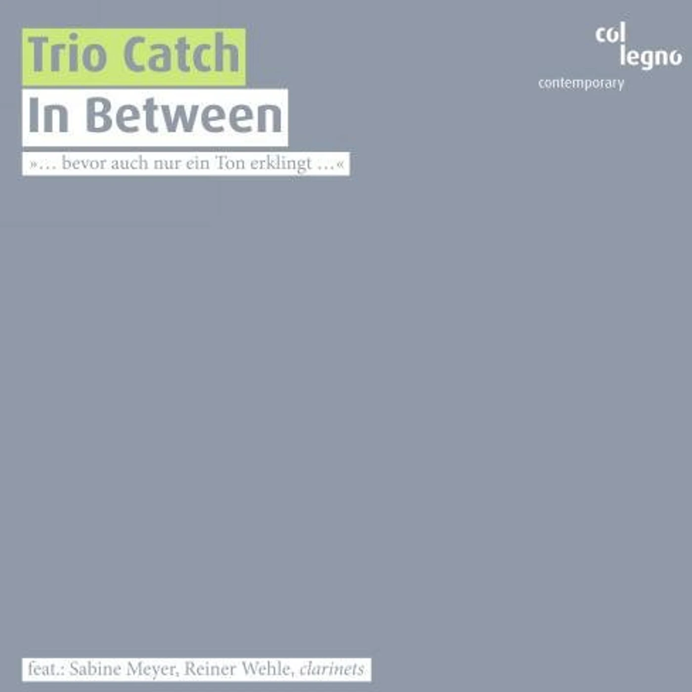 Trio Catch IN BETWEEN CD