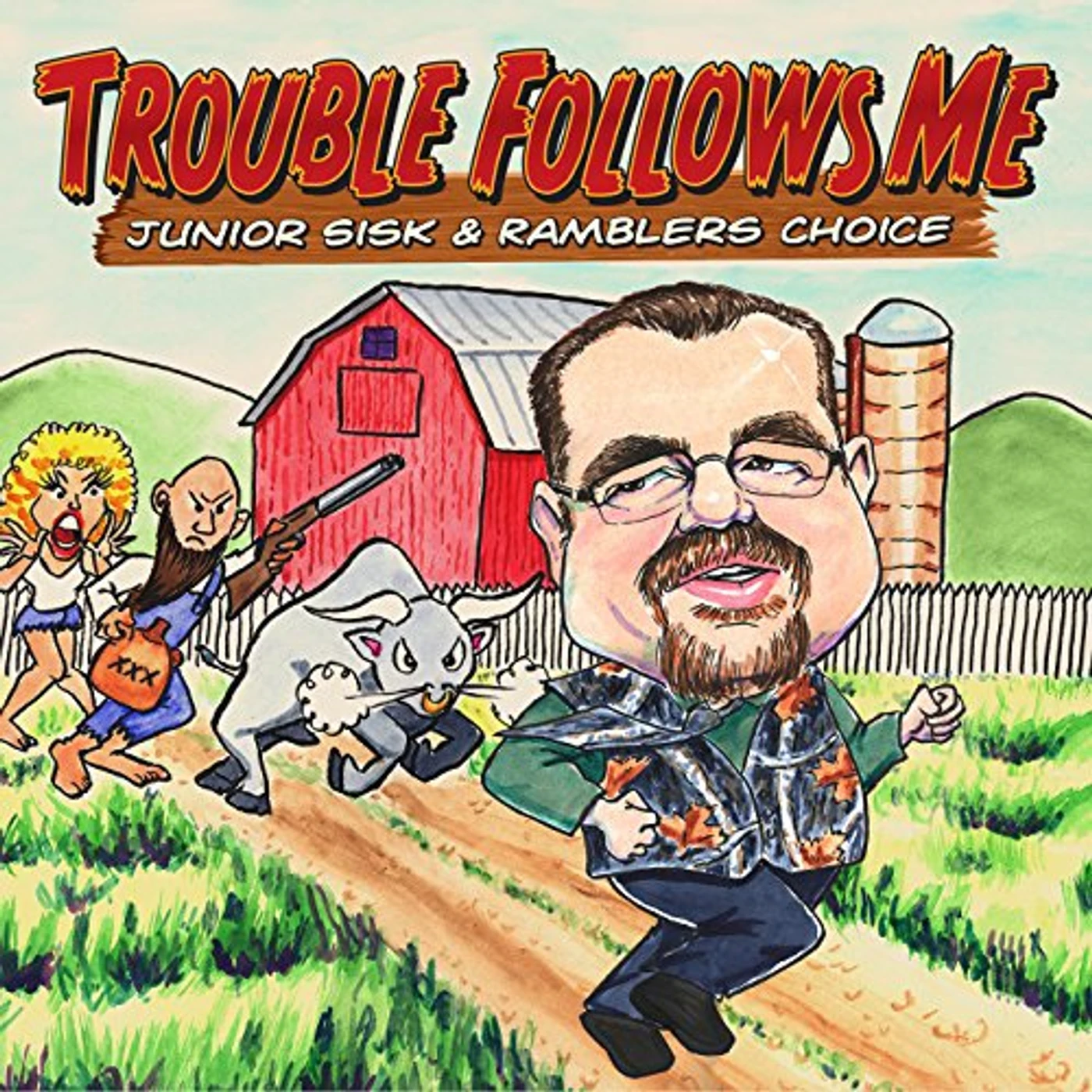 Junior Sisk TROUBLE FOLLOWS ME CD