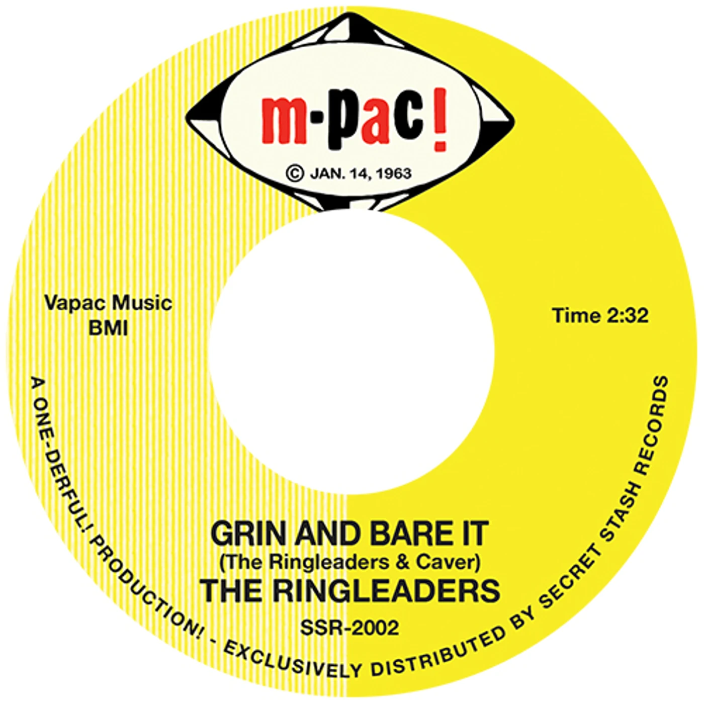 The Ringleaders GRIN & BARE IT / I'VE GOT TO FIND MY BABY Vinyl Record