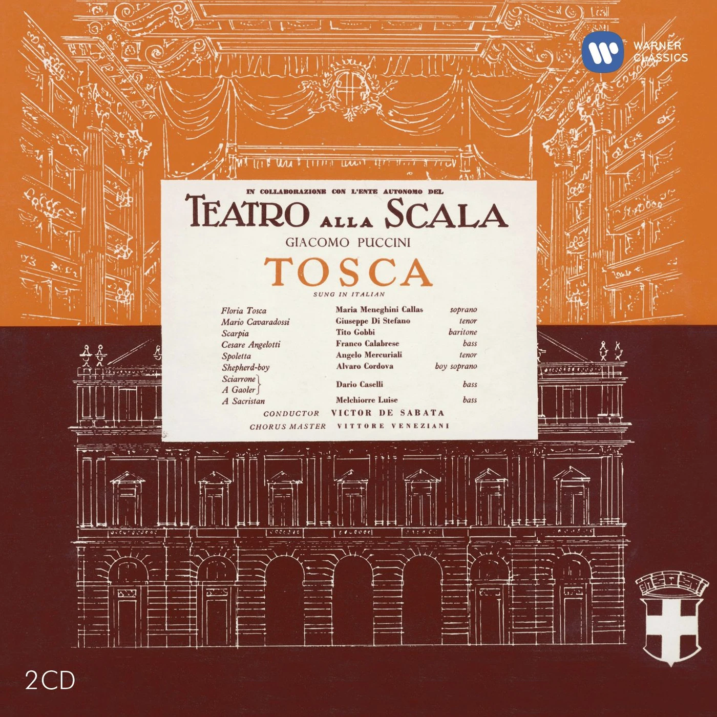Maria Callas PUCCINI: TOSCA (1953 - DE SABA CD
