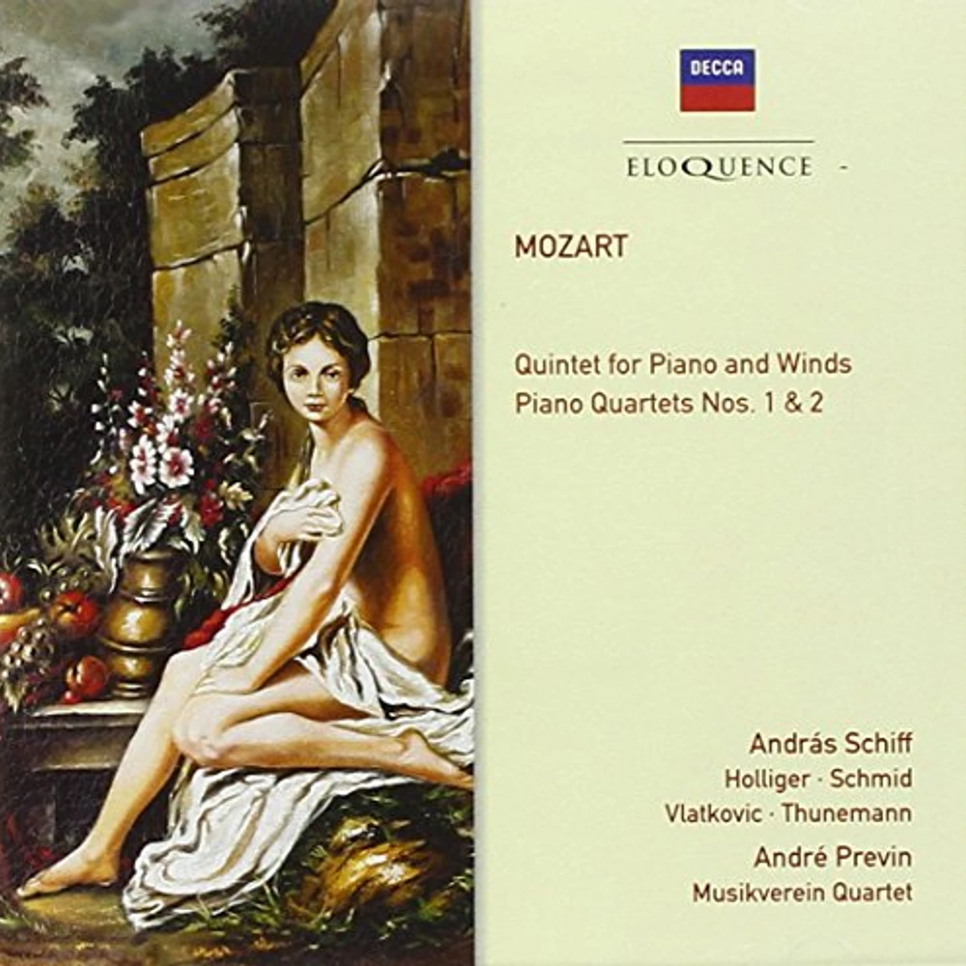 Andre Previn MOZART: PIANO QUARTETS / PIANO QUINTET CD