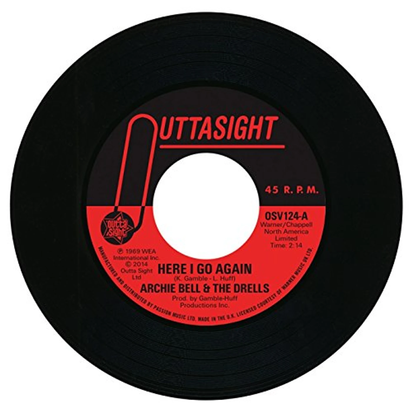 Archie Bell Here I Go Again / Tighten Up Vinyl Record