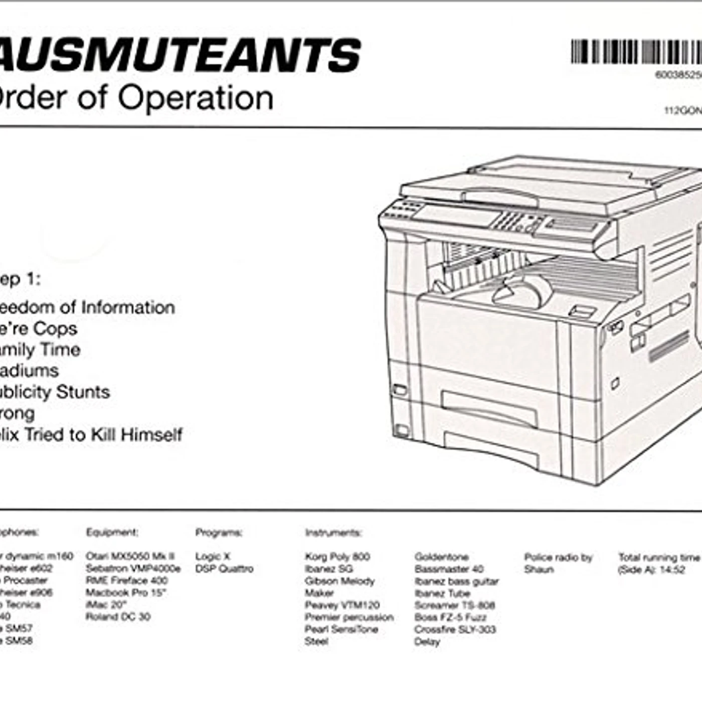 Ausmuteants Order of Operation Vinyl Record