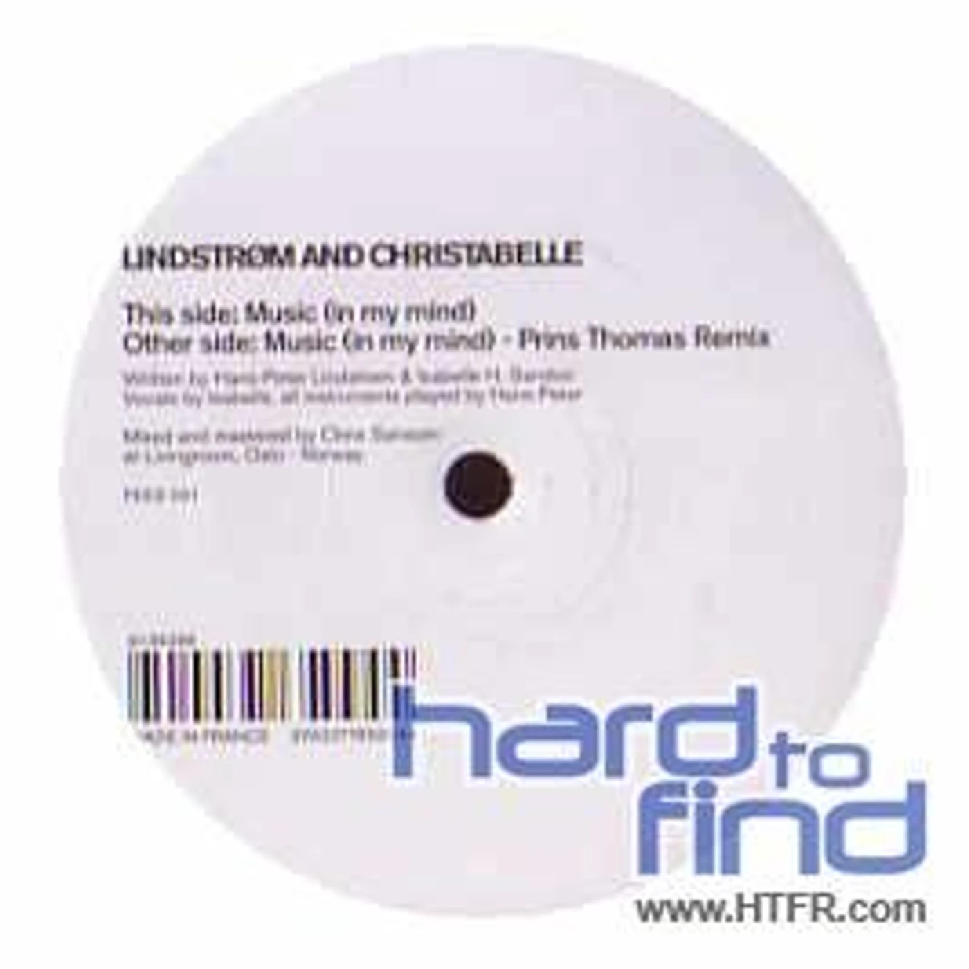Lindstrom / Christabelle Music (In My Mind) Vinyl Record