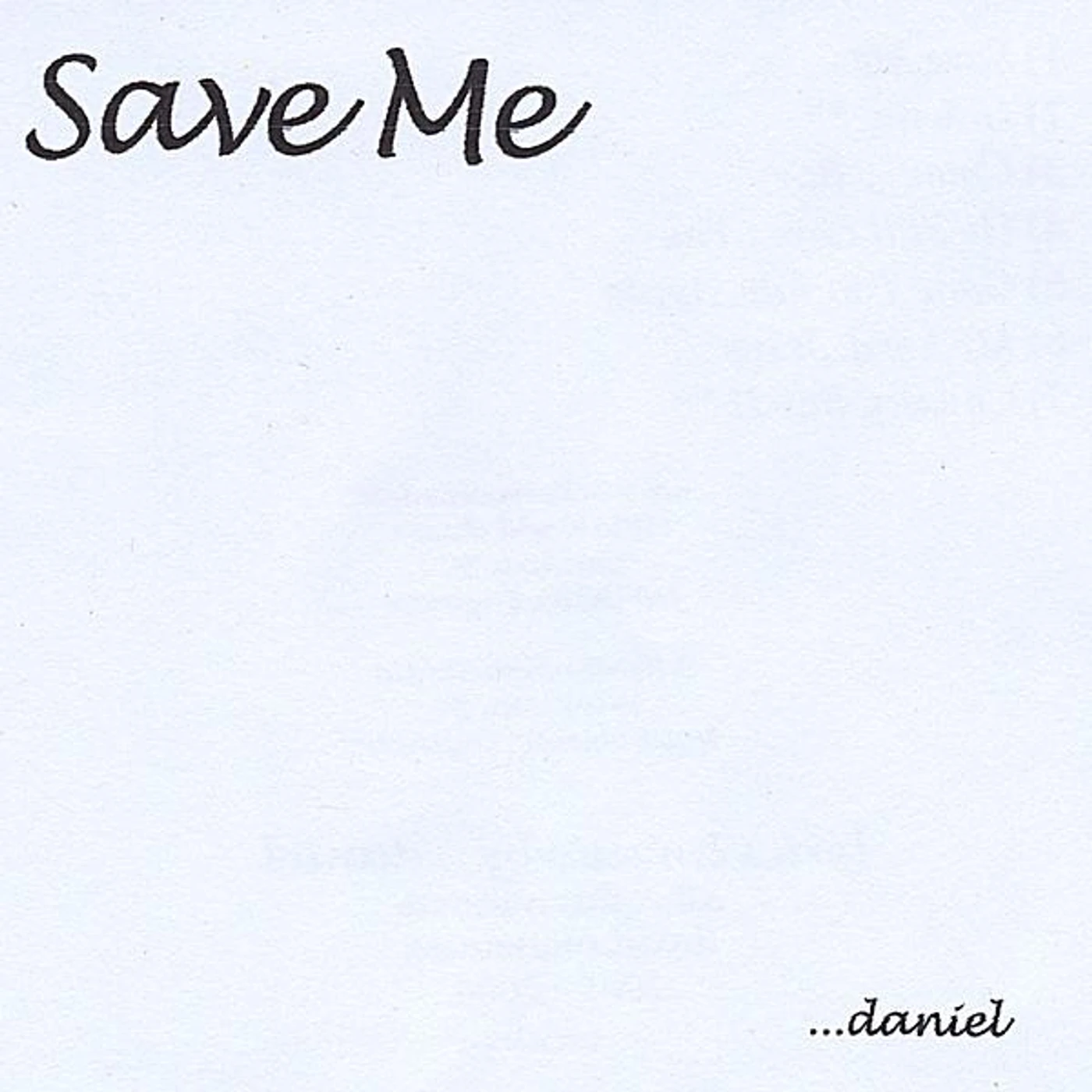 Daniel  SAVE ME CD