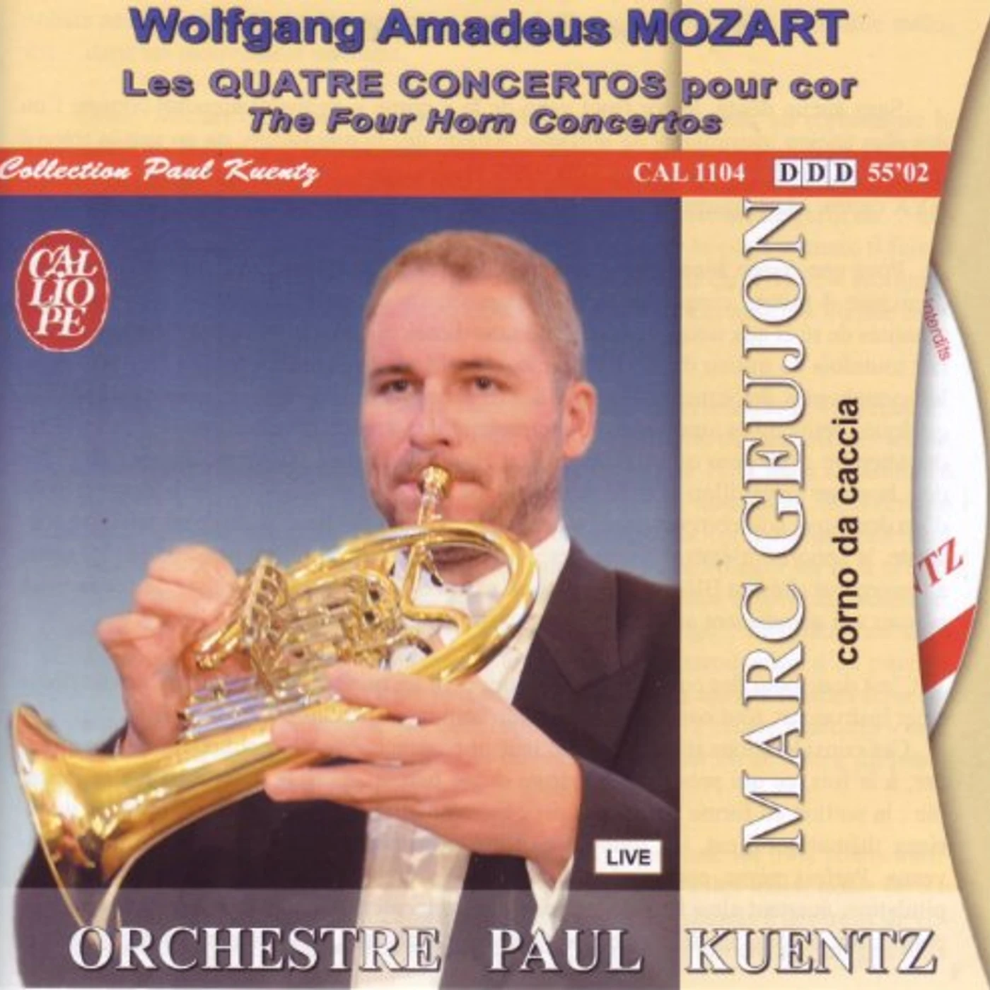 Wolfgang Amadeus Mozart FOUR CONS FOR HORN CD