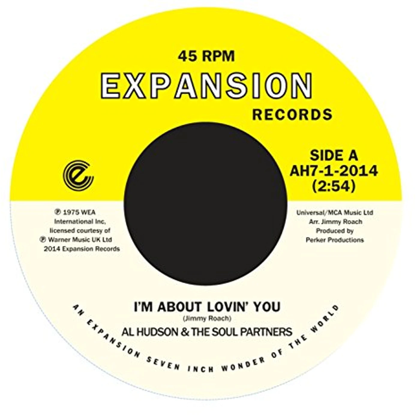 Al Hudson I'M ABOUT LOVING YOU / WHEN YOU'RE GONE Vinyl Record