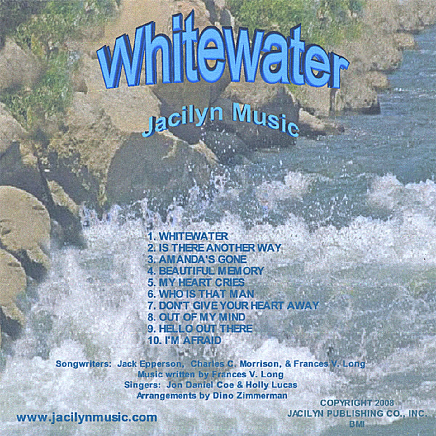 Jacilyn Music WHITE WATER CD