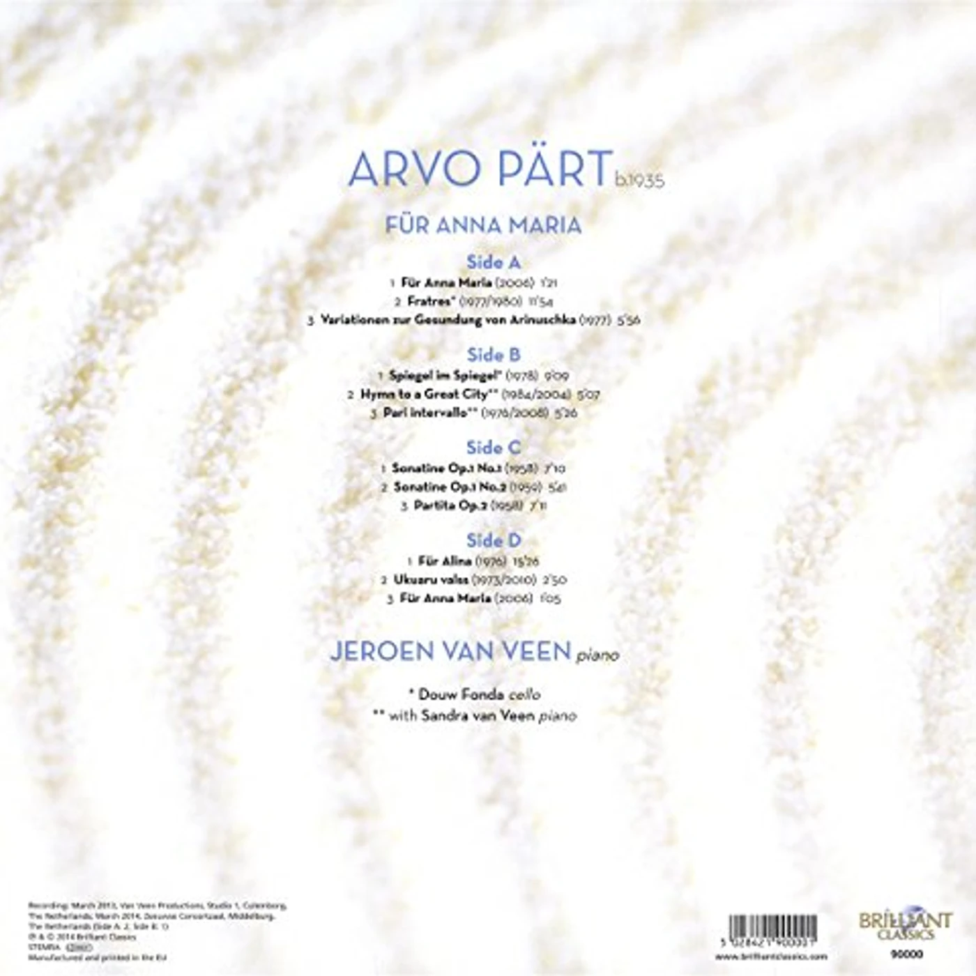 Part FUR ANNA MARIA Vinyl Record