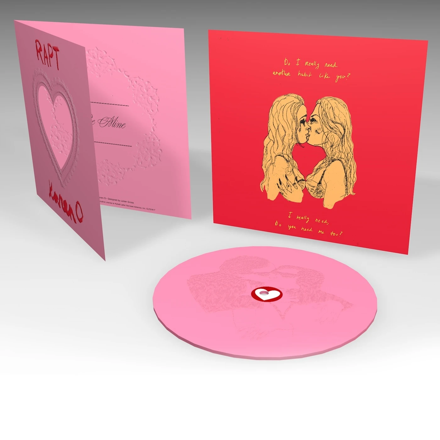 RAPT / ETCHING OF KAREN O ORIGINAL ARTWORK (CARD) Vinyl Record