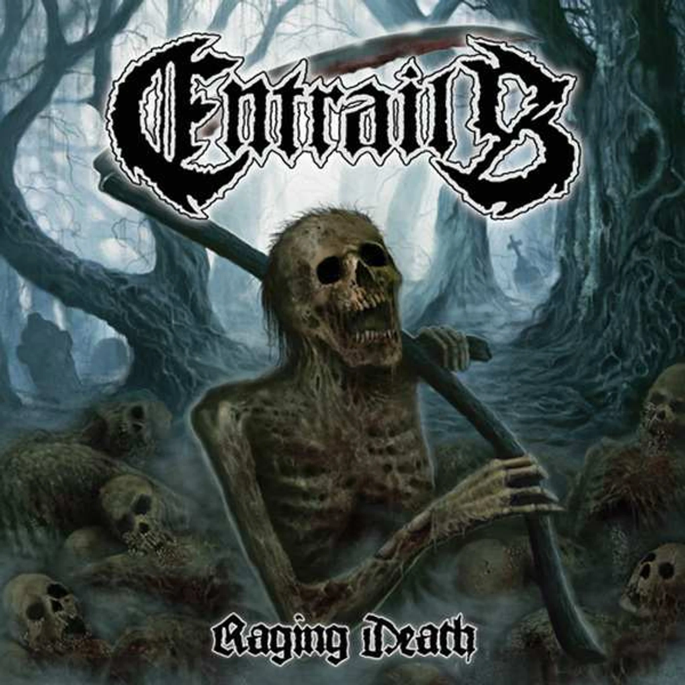 Entrails RAGING DEATH Vinyl Record - Holland Release