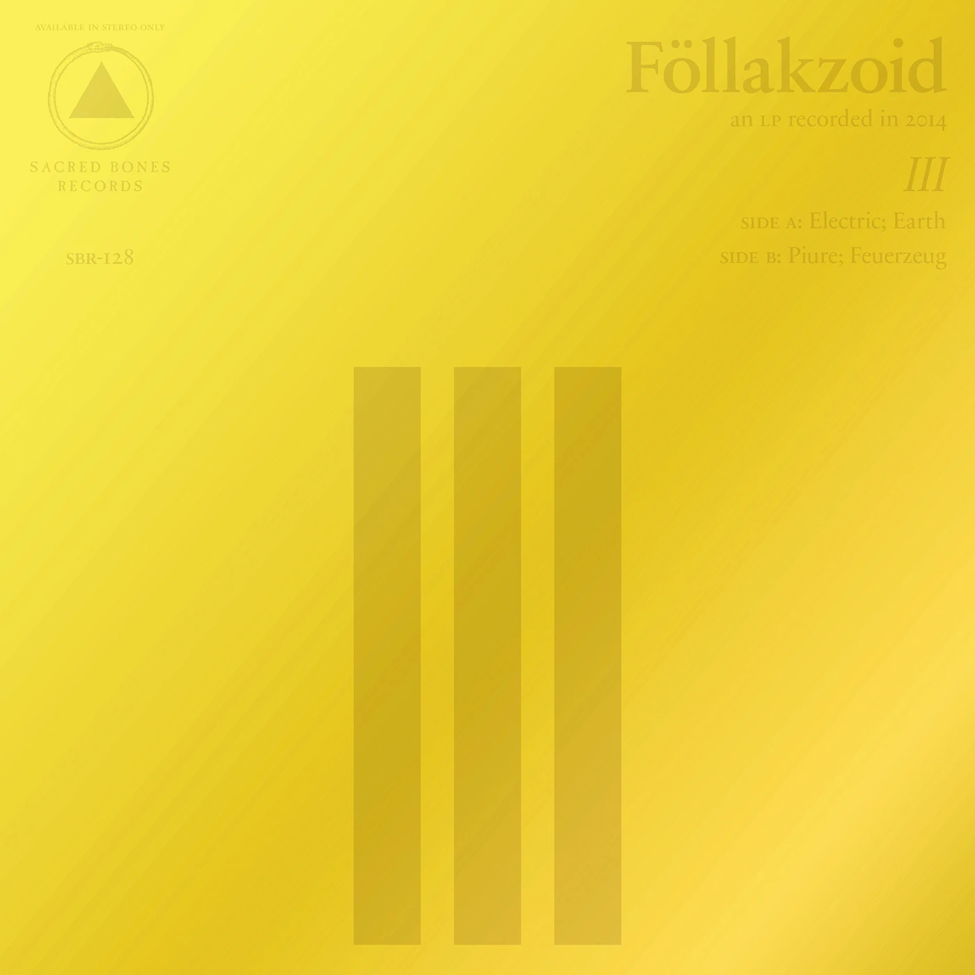 Föllakzoid III Vinyl Record