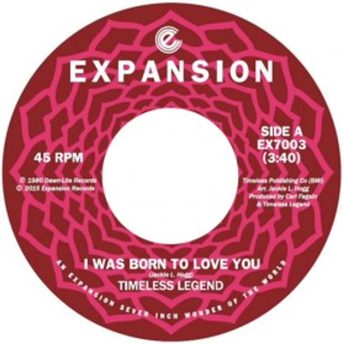 Timeless Legend I WAS BORN TO LOVE YOU / (BABY) DON'T DO THIS TO M Vinyl Record