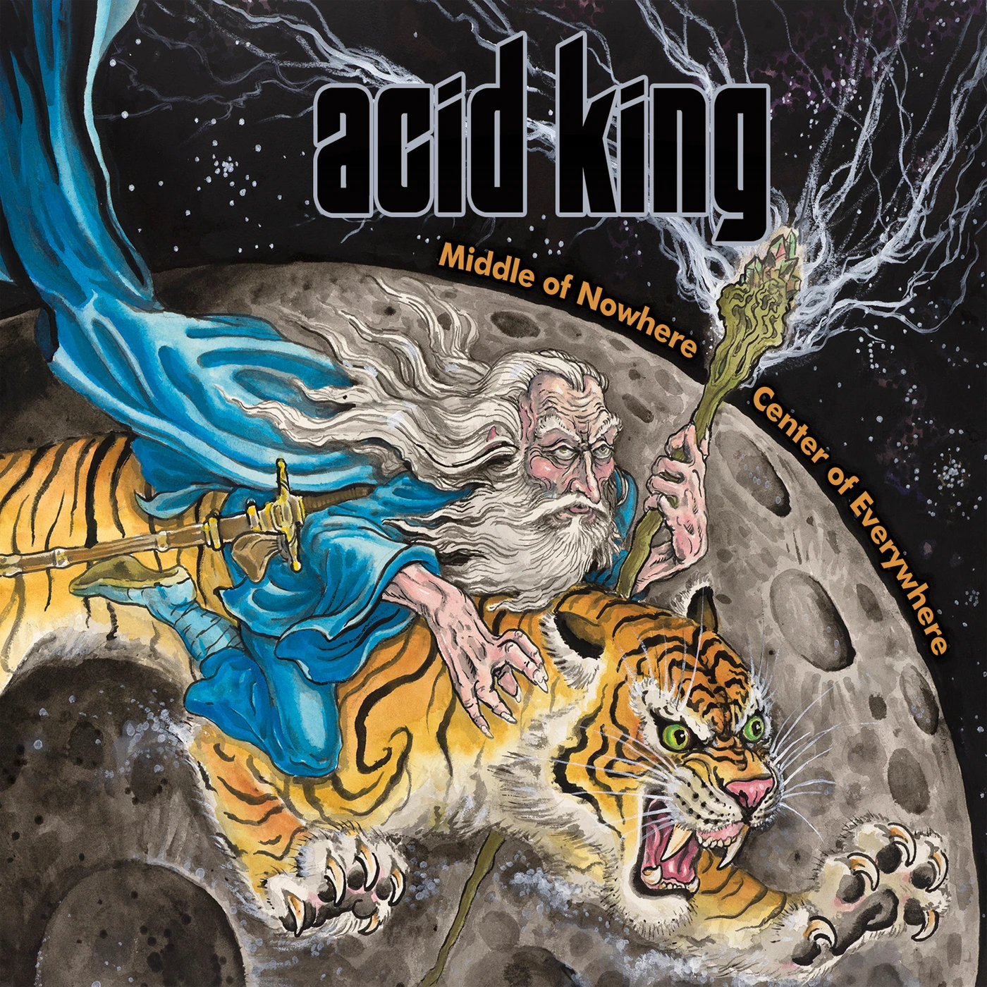 Acid King MIDDLE OF NOWHERE (BLUE VINYL) Vinyl Record - Colored Vinyl, UK Release